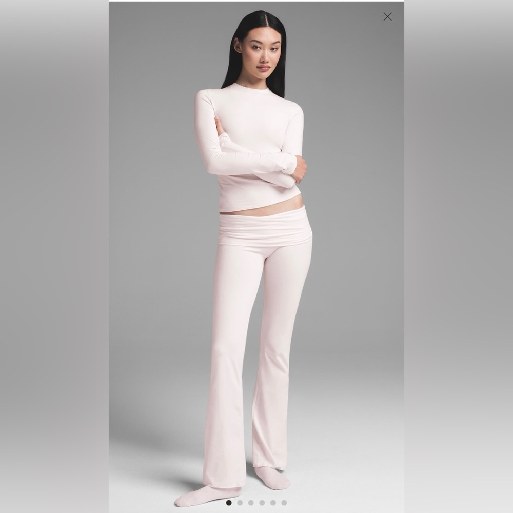 NWT SKIMS COTTON JERSEY FOLD OVER PANT